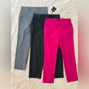 Simply Vera Vera Wang Mid-Rise Skinny Ankle Pants Stretch SZ M Lot of 3 pull on